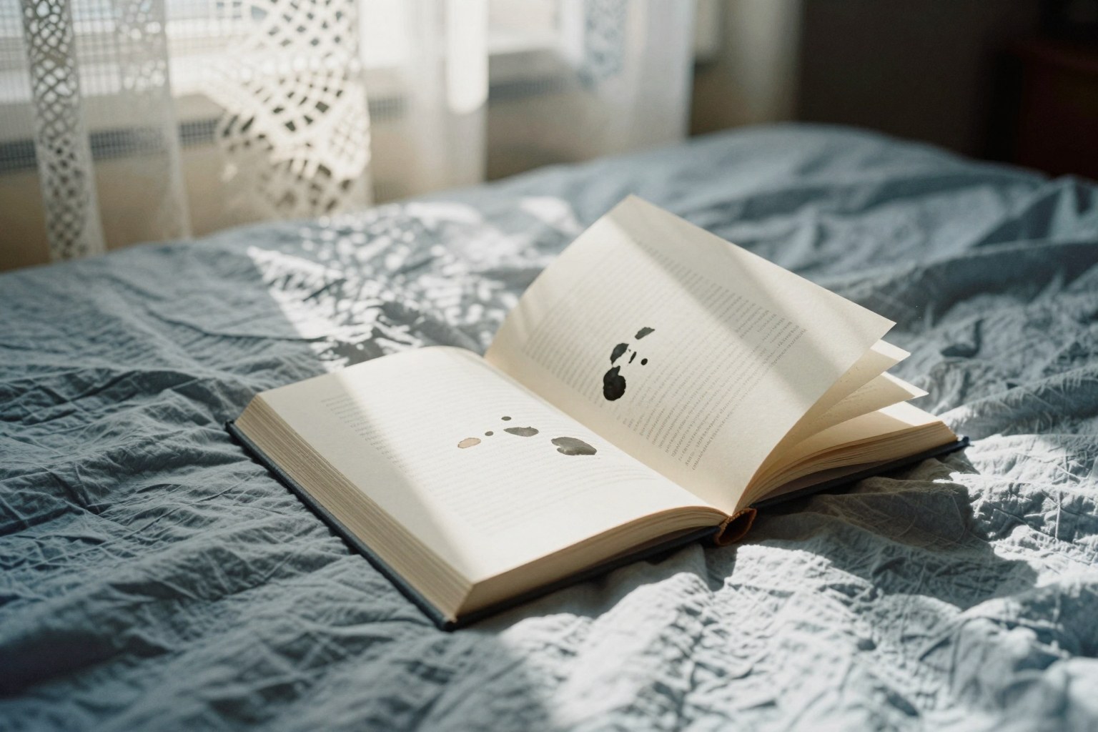 The open book (nobody reading it)