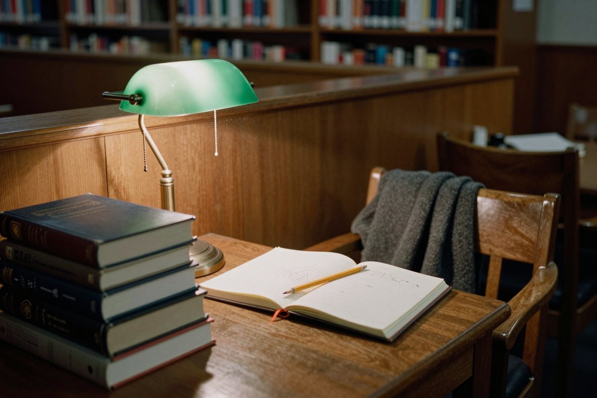 A library carrel