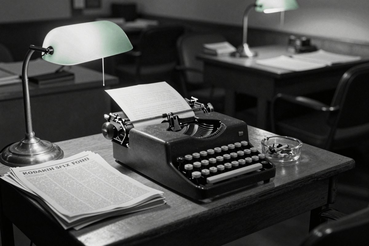 A newsroom, 1962
