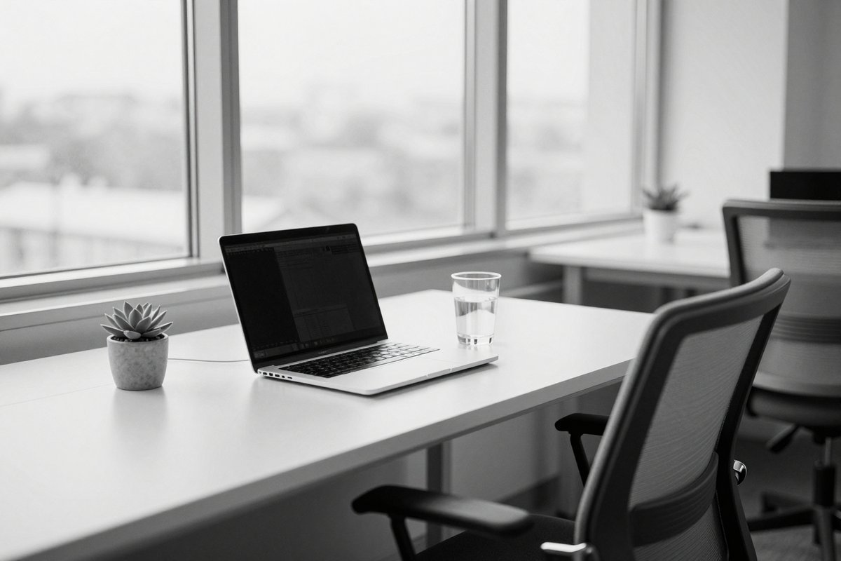 A coworking space, present day