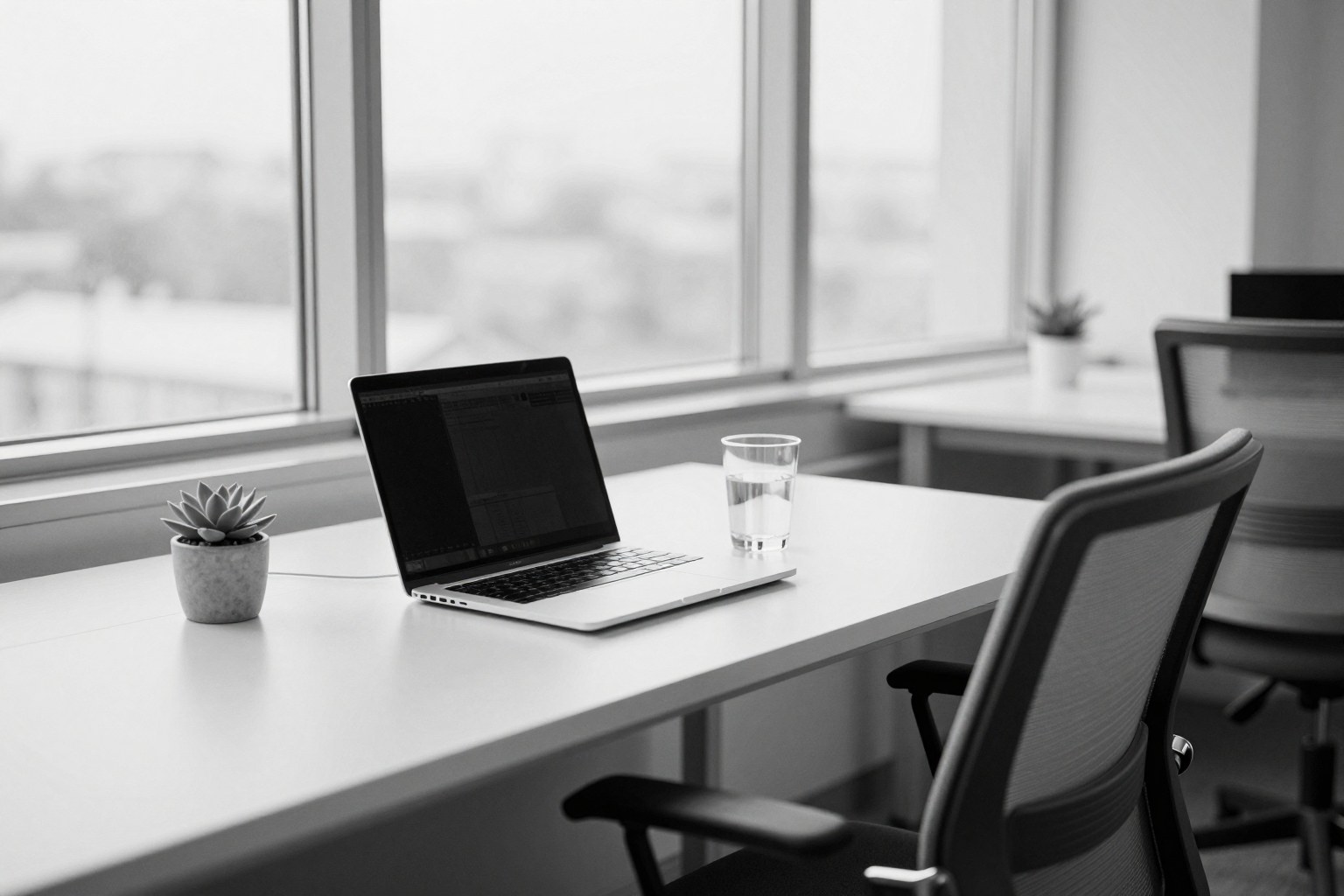 A coworking space, present day