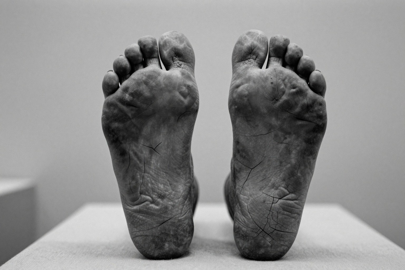 The feet that have walked every pilgrimage