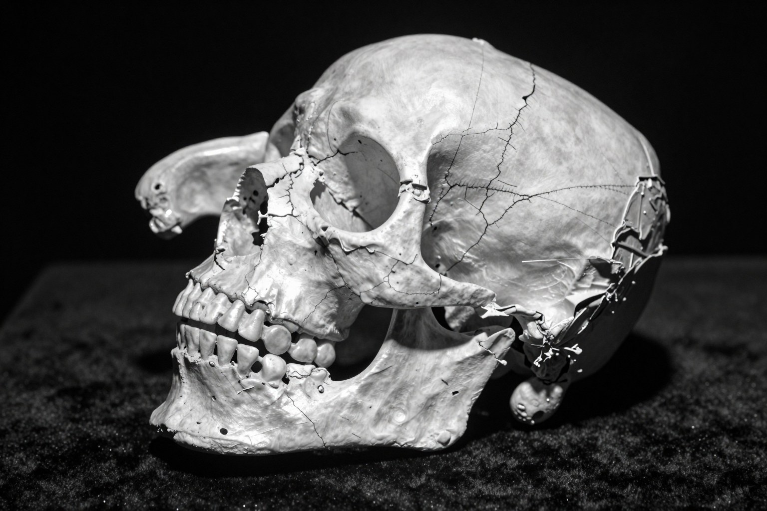 The jaw that has clenched against every loss