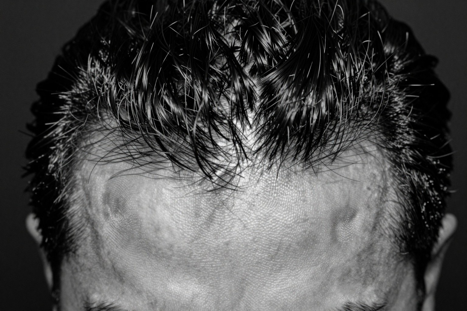 The scalp that has felt every hand