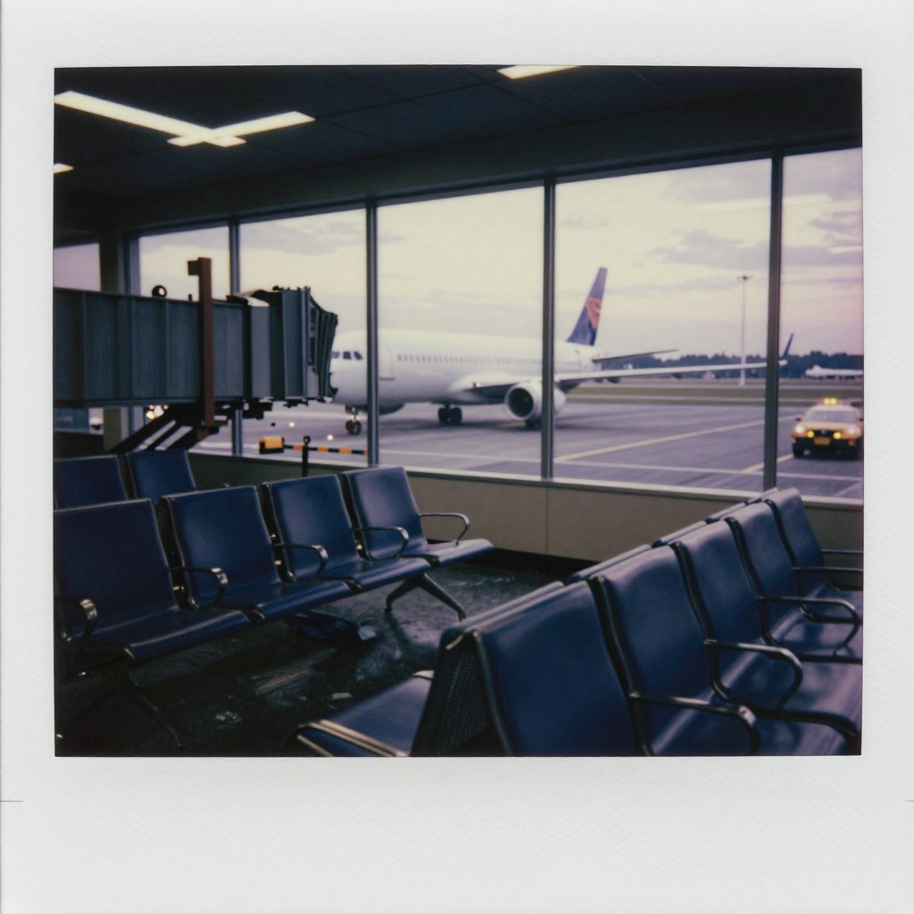 The gate, after boarding