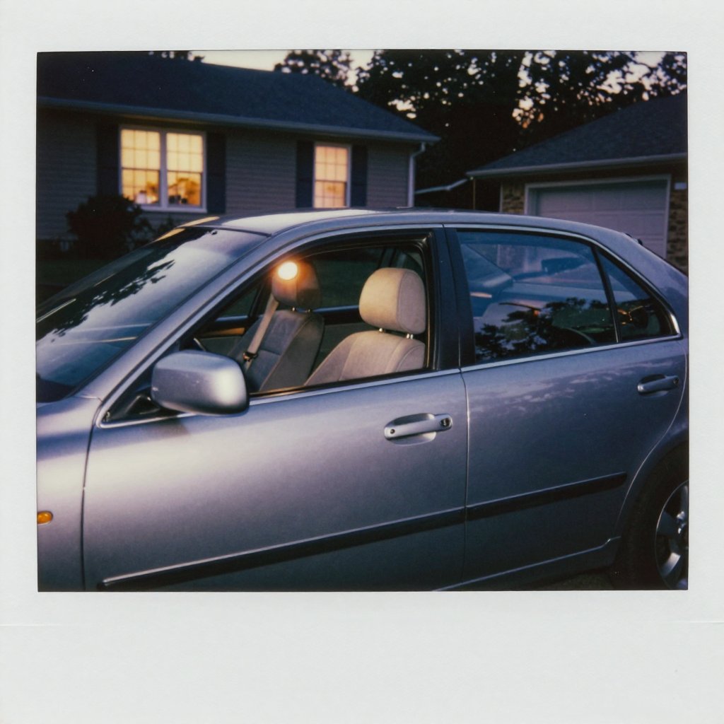 The parked car